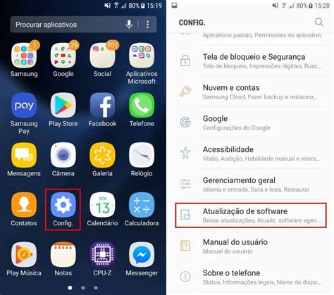 baixar atualização software android